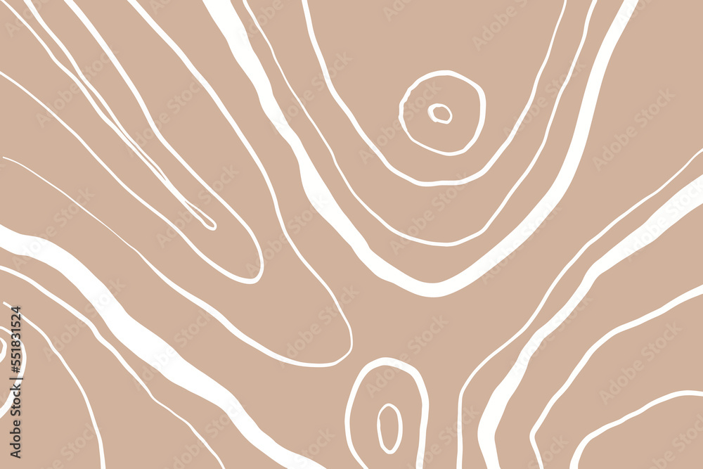 Aufkleber abstract contour background in vintage minimalist design style