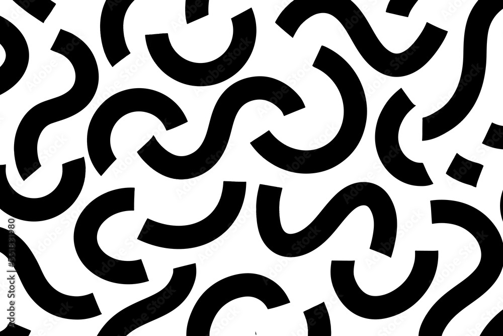 Aufkleber Abstract dynamic line stroke in vintage design style for background and wallpaper