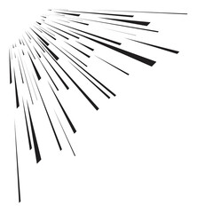 Speed Lines in arrow Form . Vector Illustration .Technology  Logo . Design element . Abstract Geometric shape . 