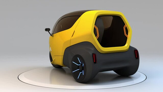 3 wheel micro car / bike concept, new EV design launch