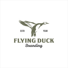 Duck Logo Design Stock Vector Image