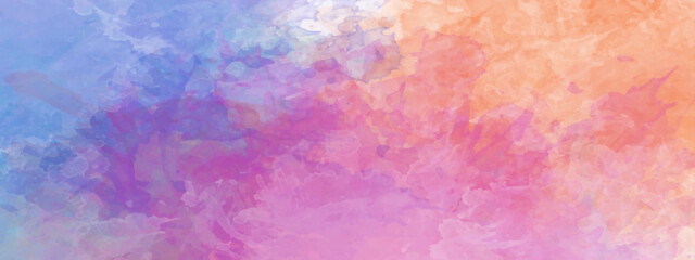 Fototapeta na wymiar Abstract watercolor background Colorful Lgalaxy nebula art painting background. Colorful watercolor stains on paper. Abstract colorful painting for texture background.