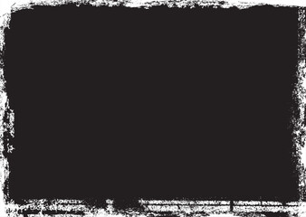 Vector background. rectangle for image. distress texture . Grunge Black texture . 