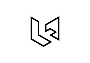 initial letter logo VF initial company icon business logo background illustration