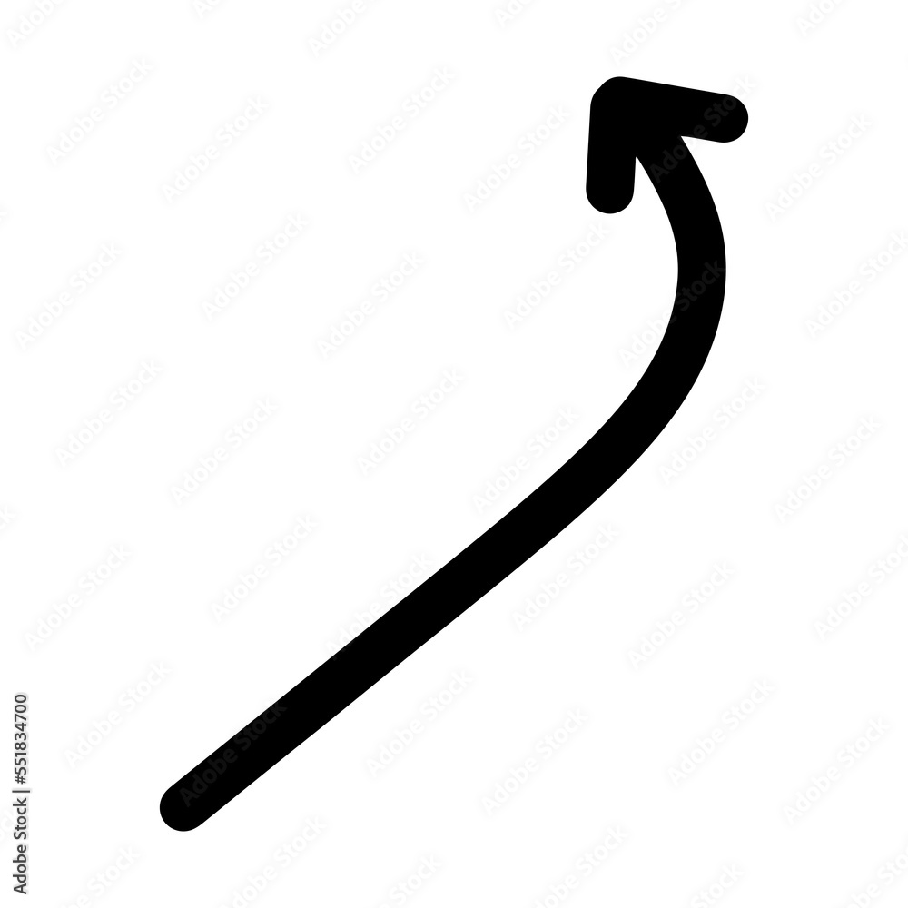 Poster simple black arrow for design element