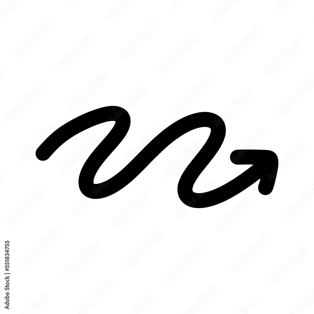 Poster simple black arrow for design element