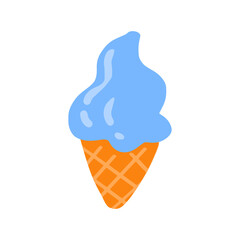 Sweet and cute ice cream for design element