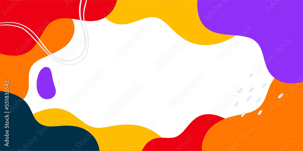 Aufkleber minimalist abstract fluid shape for trendy frame design