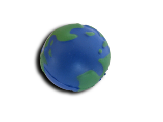 Planeta tierra en fondo transparente. 