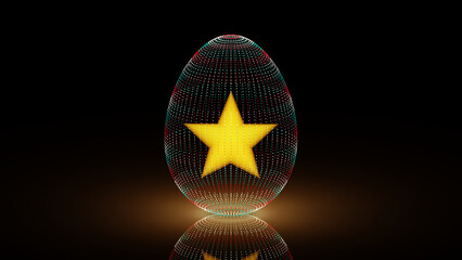 クリスマスのエッグスター