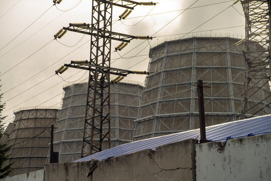Tomsk hot water plant, thermal plant, siberia, hot water, power plant, powerplant, coal power plant