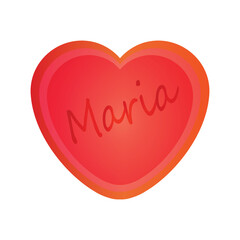 The female name is Maria. A postcard for Maria. Seamless repeating pattern with hearts. Congratulations to Maria. Background for scrapbooking, albums, advertising, websites, bloggers.