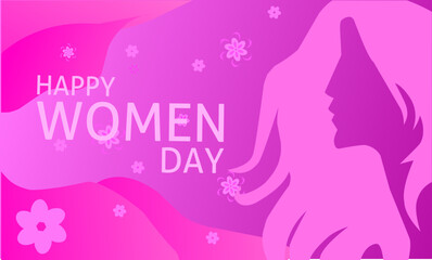 Obraz na płótnie Canvas Congratulations on celebrating the world women's day