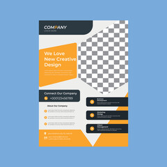 modern business template flyer