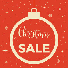 Christmas sale banner.