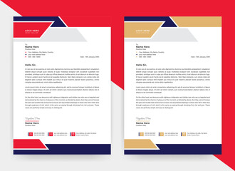 Modern creative professional letterhead template design layout
