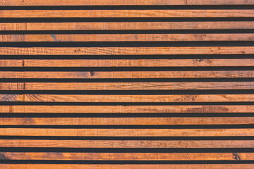 Brown wooden horizontal lines modern interior plank surface texture board background
