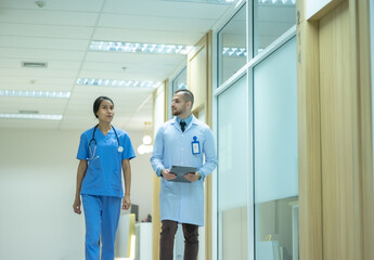 Fototapeta premium doctor and nurse in hospital
