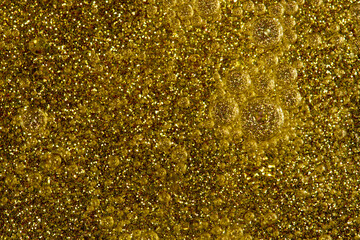 golden water drops background
