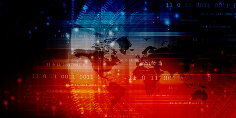 Obraz premium 2d illustration world map abstract background