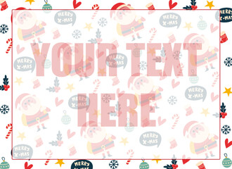 christmas elements card vector design