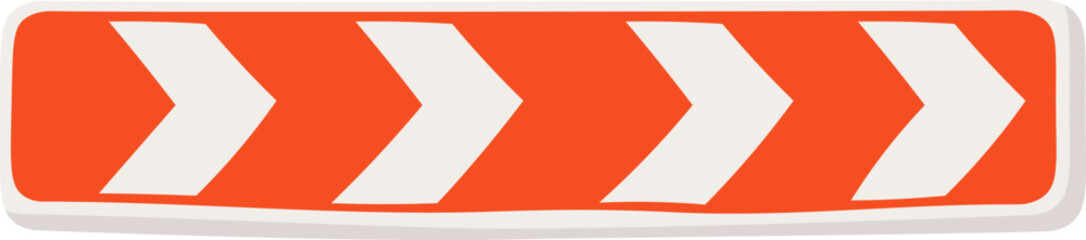 Right turn flat icon Direction of moment Road sign