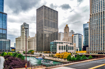 Chicago building architecture and cityscape