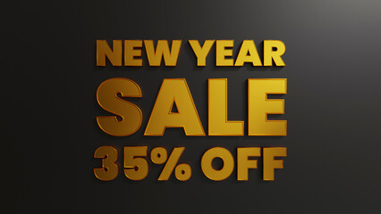 Gold New Year Sale 35 Percent Off