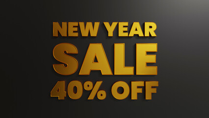 Gold New Year Sale 40 Percent Off
