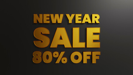 Gold New Year Sale 80 Percent Off