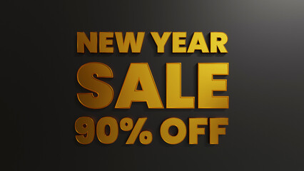 Gold New Year Sale 90 Percent Off