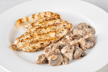 Creamy Garlic Mushroom Chicken