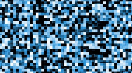 a lot of blue black square blocks on abstract background with 3D rendering for square, geometrical shape and engineering concepts