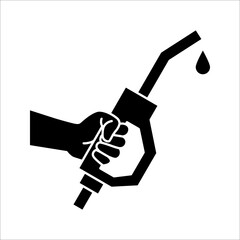 Fuel vector icon. vector illustration isolated on white background for graphic and web design. color editable