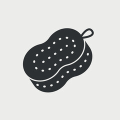Kitchen Sponge icon. Bath washcloth symbol. Body Hygiene, organic wisp of bast. Clean dishes or care body concept. Vector illustration