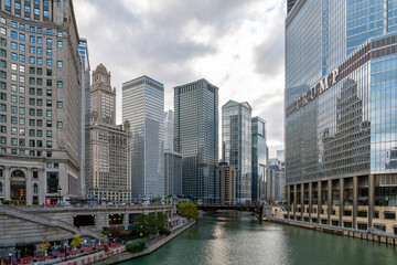 Chicago building architecture and cityscape