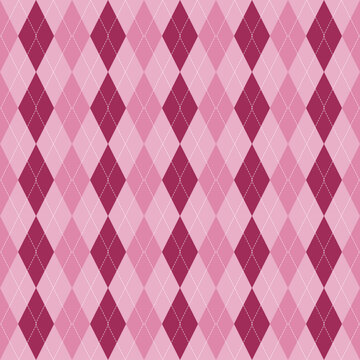 pink argyle seamless pattern background