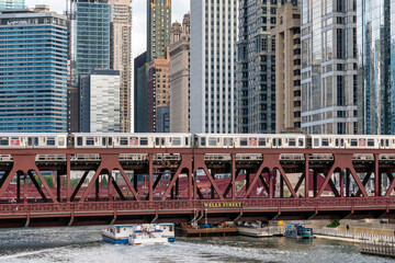 Chicago building architecture and cityscape