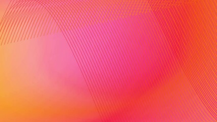 Orange and pink gradient and lines animation, motion graphics dynamic background.