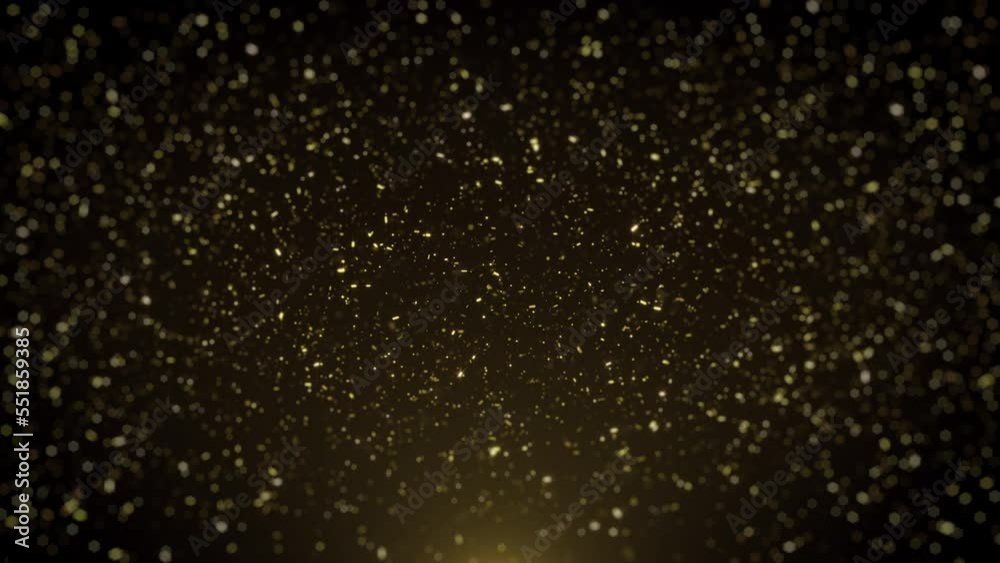 Canvas Prints abstract glowing gold glitter sparkling particles background/ 4k animation of an abstract falling go
