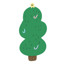 green christmas tree