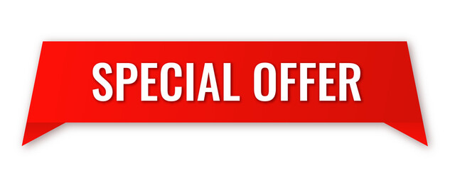 Sale, price tag or label special offer isolated on transparent background. Shopping sticker and badge for merchandise and promotion. Red sticker for web banners with realistic shadow.
