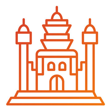 recommend clip art: Angkor Wat Icon Style