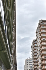 facade of modern apartment building in Las Palmas de Gran Canaria