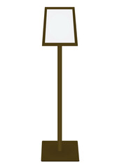 Blank info board. vector illustration