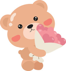 Obraz na płótnie Canvas Teddy bear with heart