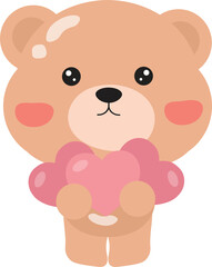 Fototapeta premium Teddy bear with heart