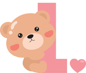 Fototapeta na wymiar Teddy bear with heart