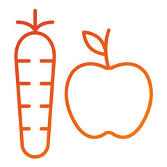 Good Eating Habits Icon Style