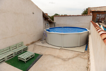 piscina plegable exterior jardin